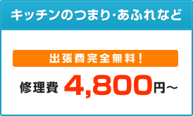 キッチンのつまり・あふれなど